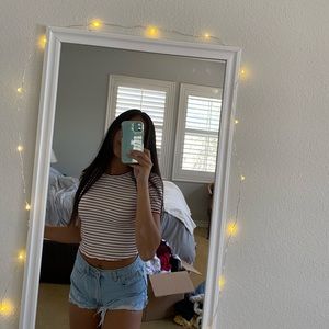 free people striped tee